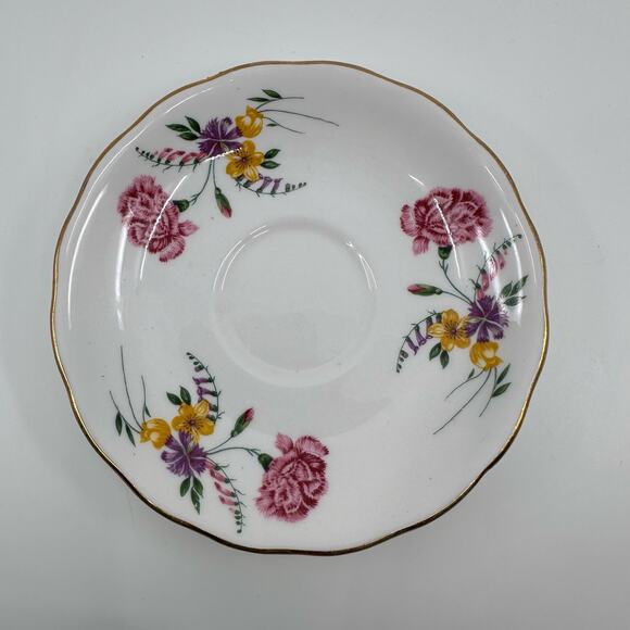 Colclough Bone China Hand Painted Floral Teacup & Saucer 2 Pieces Set Serveware - Picture 3 of 10